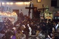 Most of the population of Naxos walks through the streets for Good Friday.